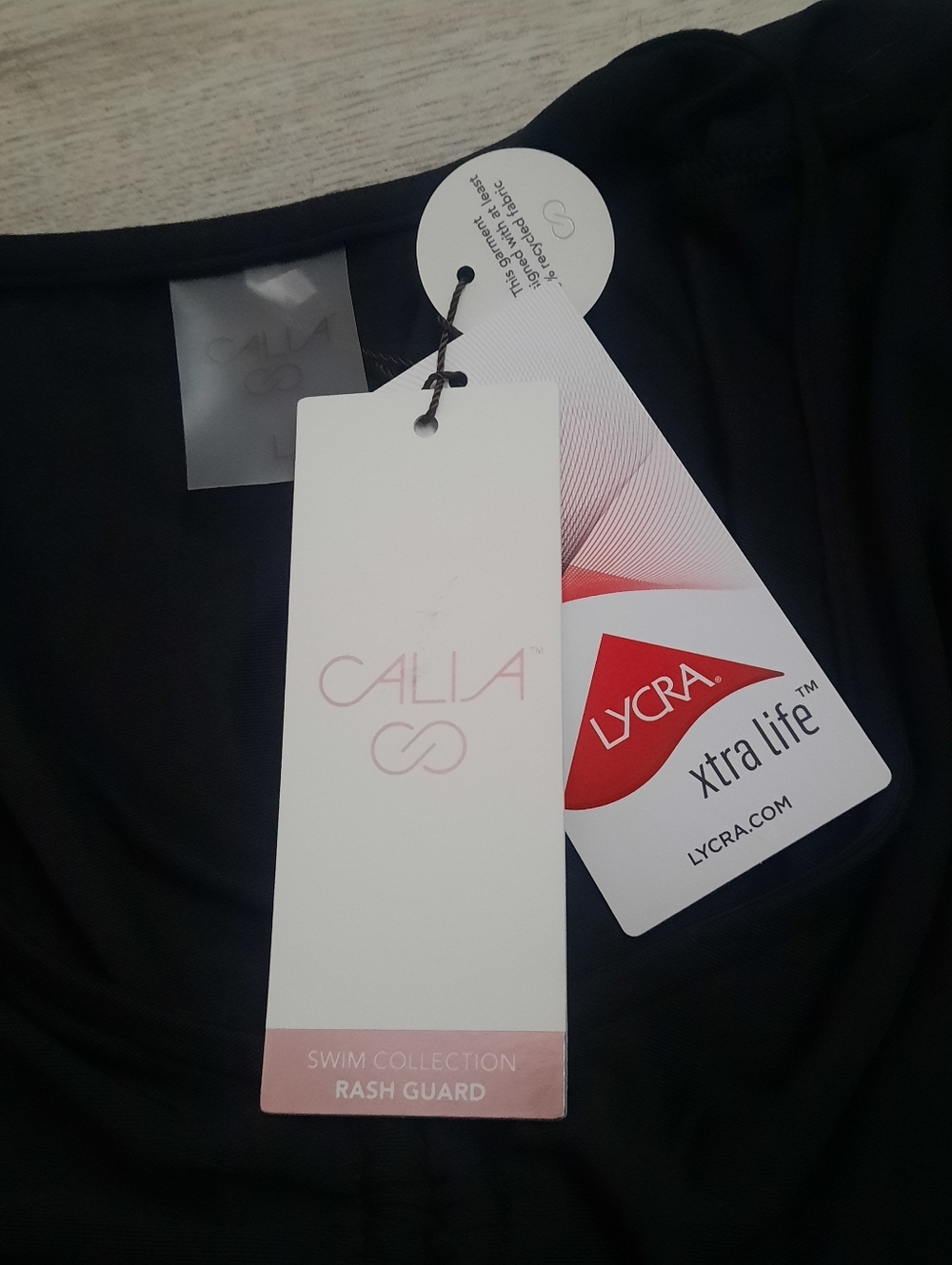 Calia Long Slee Ruched Rashguard - Picture 3 of 8